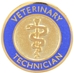 Veterinary Technician Graduation Pin in navy blue