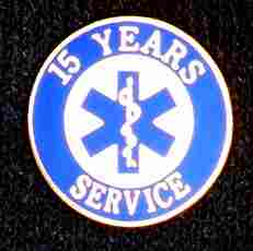 EMS 15 years of service pin