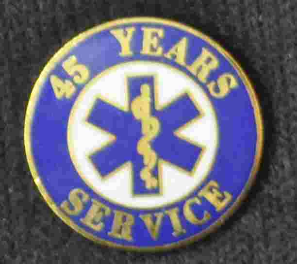 45 Year EMS Service Pin