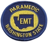 Washington State Paramedic Patch Gold