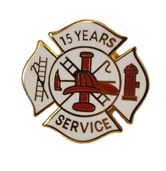 Fire Department 15 Years of Service Pin