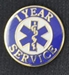 EMS years of service pin 1 year