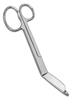 Lister Bandage scissors - one large ring - 7.25 in