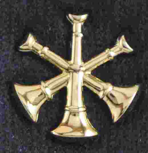 Triple Bugle Pin Sold in pairs