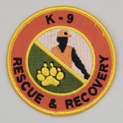 K-9 Rescue and Recovery Embroidered Patch