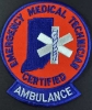 Indiana EMT Ambulance Patch Indiana EMT patch, 