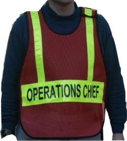 Poncho Style ICS vest with reflective bars - PON5