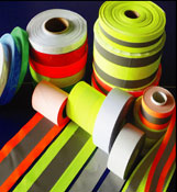 Yellow with silver reflective 2in 100 yard roll