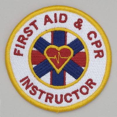 First Aid and CPR Instructor - Embroidered Patch