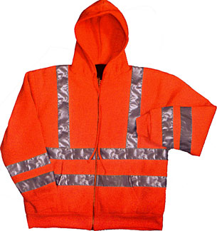 Astoria Neons Full Zip hooded Sweat Jacket ANSI ClassIII