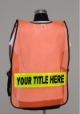 Model #SPF1 Split Front Style Incident Command System Vest with Back Title Open front, Split front vest, Incident Command System Vest, hospital emergency incident command system, HEICS vests, Homeland security identification,  community response, first responders,  CERT, ERT, Emergency Response Teams, Incident Command System, 