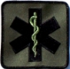 4" Star of Life, Olive-Green