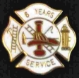 6 years Fire Service pin