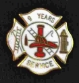 9 years fire Service pin