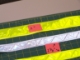 PVC Reflective Tape White Embossed 1- 3/8"in 50 yard roll