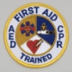Embroidered Patch - First Aid AED CPR Trained