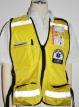 Picture on the front of the vest with items in the upper pockets