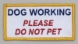 Embroidered Patch - "Dog Working - Do Not Pet" Patch