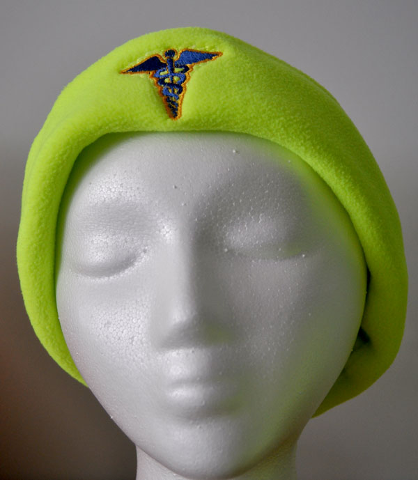 Fleece cap with cad