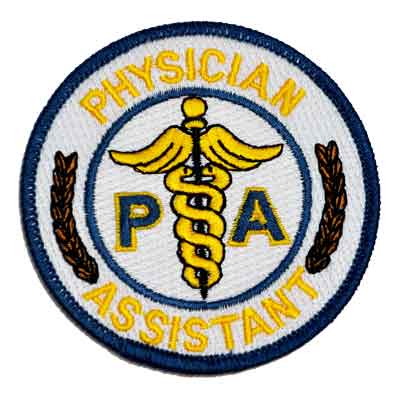 Physician Assistant Embroidered Patch for PA