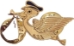 Stork Pin in White