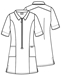 CHE4501 Zip Front Dress Drawing