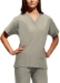 Woman's Poplin Scrub Top Solid - CHE-4700-BLKW-XXS