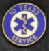 EMS 10 Years of Service Pin