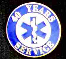 40 Year EMS Service Pin