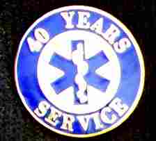 40 Year EMS Service Pin