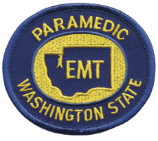 Washington State Paramedic Patch Gold