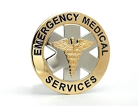 Emergency Medical Services Badge choose Gold or Nickel