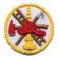 Fire Dept 1" White Circle Scramble