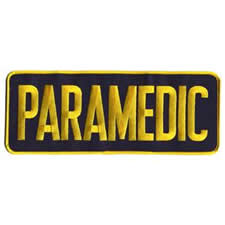 PARAMEDIC Back Patch Gold/Navy