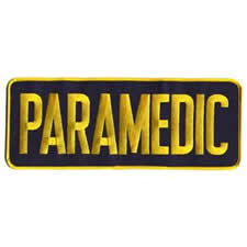 PARAMEDIC Back Patch Gold/Black