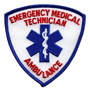 EMT Shield Patch Blue and Red