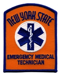 New York EMT Patch - Orange