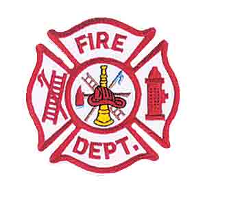 Fire Dept Scramble Patch 3 1/2" x 3-1/2"