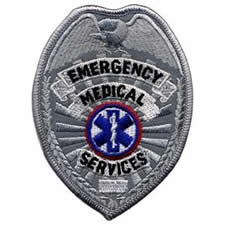 EMS Reflective Badge Patch Silver