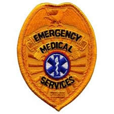 EMS Badge Patch Gold