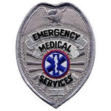 EMS Badge Patch Silver