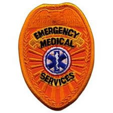 EMS Reflective Badge Patch Gold