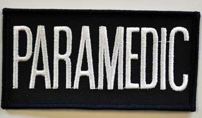 PARAMEDIC Chest Emblem White/Navy Blue