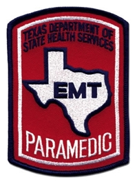 Texas Paramedic Patch - Color