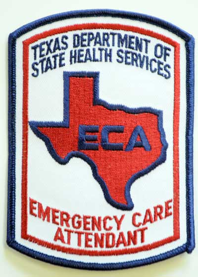 Texas Emergency Care Attendant Patch - Color