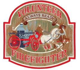 Old-Time Volunteer Firefighter Pack Patch 