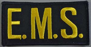 EMS Chest Emblem Gold/Black