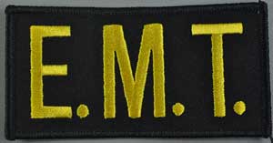 EMT Chest Emblem Gold/Black