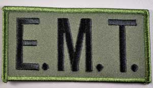 EMT Chest Emblem Black/Olive Drab