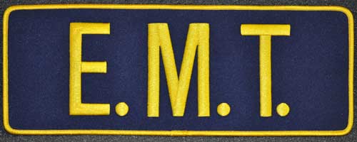 EMT Back Patch Gold/Black